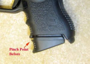Glock 26 Pinch Point Before